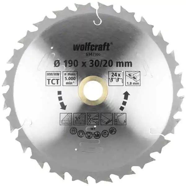 Wolfcraft 6553000 List za cirkular za drvo 254x30x3.2mm