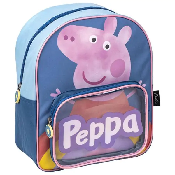 Ranac predškolski sa džepom Peppa Pig Cerda 2100004325 plavi