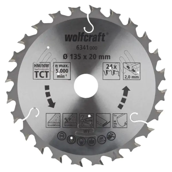 Wolfcraft 6341000 List kružne testere za akumulatorske ručne cirkulare CV