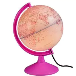 Globus svetleći na srpskom jeziku fi 26cm Pink Target