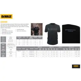 DeWalt DWC52-001 Oxide crna majica M,L,XL,XXL