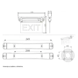 Punjiva LED nadgradna lampa LE2912