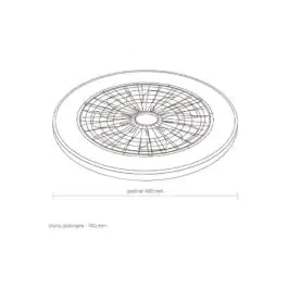 Dimabilna LED plafonjera 48W sa ventilatorom