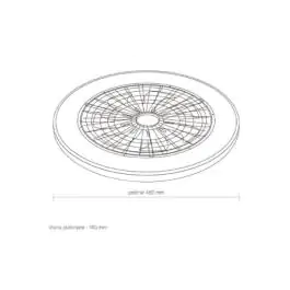 Dimabilna LED plafonjera 48W sa ventilatorom bela