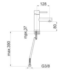 HERZ Baterija FRESH F10 za umivaonik