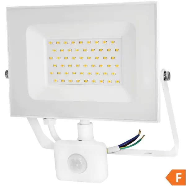 Commel LED reflektor senzor 50W 4000K, 4250lm 30kh, beli