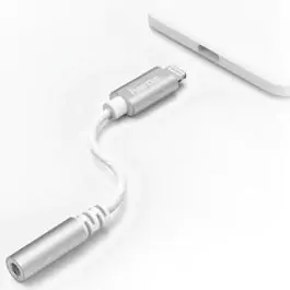 Hama IPhone Lightning adapter na 3.5mm ženski džek beli