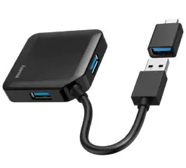 Hama USB 3.2 HUB 1:4, 5Gbit/S + USB-C Adapter