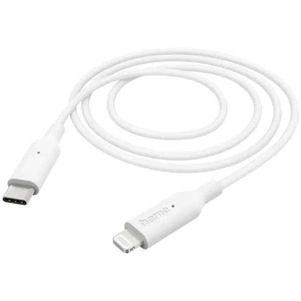 Hama kabl USB-C na Lightning 1m beli 480 Mbit/S