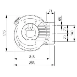 Mavel Motalica sa kablom  Compact 230V/18 m