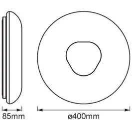 OSRAM Smart+Orbis zidna LED svetiljka krofna WIFI TW 400mm WT