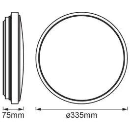 Osram LEDVANCE Dekor plafonjera sa senzorom pokreta 24W 3000k