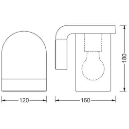 Osram dekorativna fasadna lampa CASCADE E27