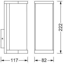 OSRAM LEDVANCE OUTDOOR zidna cev grlo E27