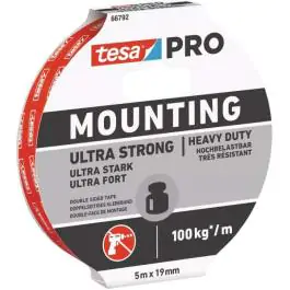 Traka dvostrano lepljiva ULTRA STRONG PRO 19mm - 5m Tesa