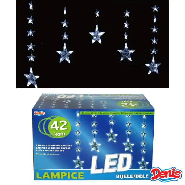 LED Lampice Zavesa 42 kom 150cm