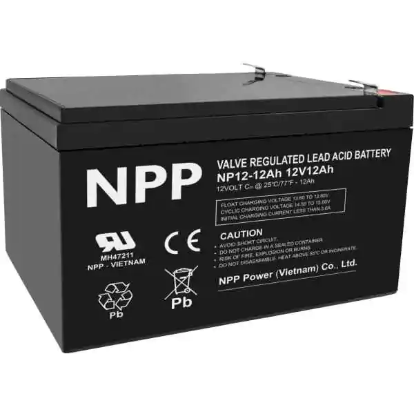 NPP NP12V-12Ah, AGM baterija-akumulator