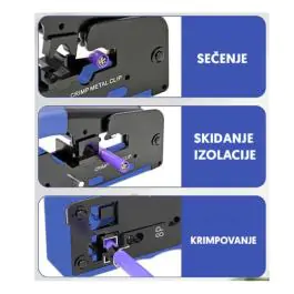 Krimp klešta za prolazne RJ45 utikače TWZ-TS51P