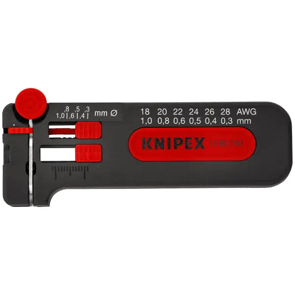 Knipex mini skidač izolacije Ø 0,3-1,0mm 12 80 100 SB