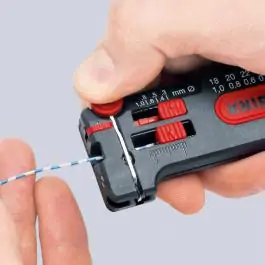 Knipex mini skidač izolacije Ø 0,3-1,0mm 12 80 100 SB