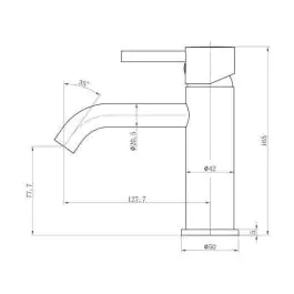 Diplon baterija za lavabo ST2512GL Gold