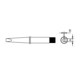 Weller rezervni vrh CT2 E7, 7.0mm za lemilicu W201