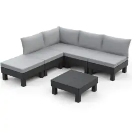 Keter baštenski set Cantara elements 5 seater grafit