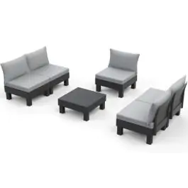 Keter baštenski set Cantara elements 5 seater grafit