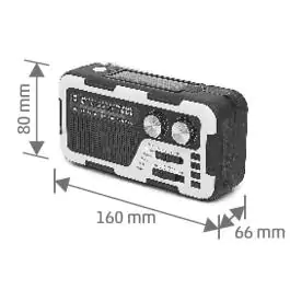Solarni prenosni radio prijemnik RPH2 SAL