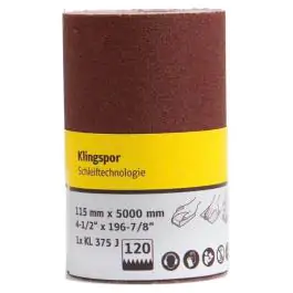 Brusni papir KL 375 J rolna 115mm x 50m 60 Grit Klingspor