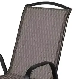 Baštenska stolica poli-tekstil bež/crna Dijamant
