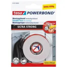 Tesa dvostrano lepljiva traka za pod ULTRA STRONG PRO 19mm - 1.5m (100kg/m)