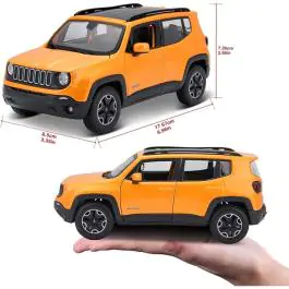 Igračka Auto Maisto 1:24 Jeep renegade oranž