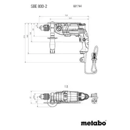 Udarna bušilica SBE 800-2 Metabo