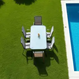 Baštenski set sto sa 6 stolica Foligandros