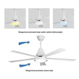 PROSTO plafonski ventilator sa LED svetlom 132cm CFB042L-5/30