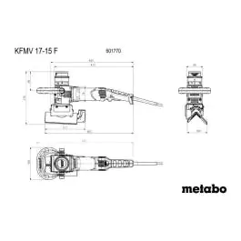 Metabo KFMV 17-15 F mašina za obaranje ivica na metalu