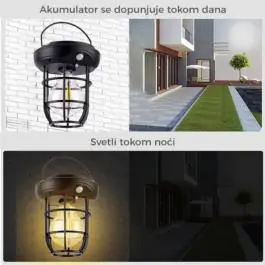 Solarna lampa sa senzorom pokreta YW13501-3336