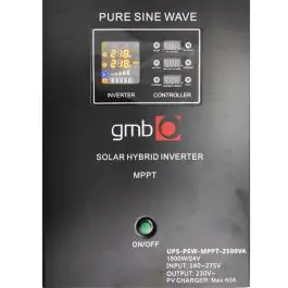 UPS-PSW-MPPT-2500VA GMB LONG MPPT, čist sinusni pretvarač sa produženom autonomijom 1800W-220V/24V