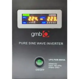 UPS-PSW-800VA GMB LONG, čist sinusni pretvarač sa produženom autonomijom 500W-220V/12V