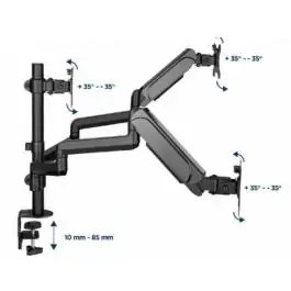 MA-DA3-01 Gembird Podesivi stoni držač za monitor sa 3 ruke, tilt, 17-27 max.7kg