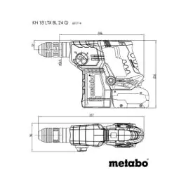 Metabo KH 18 LTX BL 24 Q akumulatorski SDS plus kombi čekić Solo