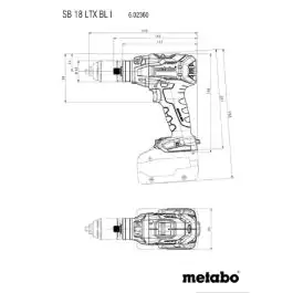 Metabo SB 18 LTX BL I Akumulatorska vibraciona bušilica zavrtač Solo