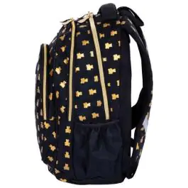 Ranac djački anatomski 3zipa veći AB300 Golden Teddy 24.Astrabag 502024090 crno-zlatni