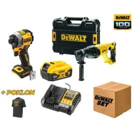 DeWALT 100 years DWSET4, set dva aku alata DCH133NT + DCF850N, baterija 1x 5.0Ah, 18V + poklon majica