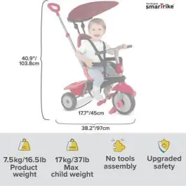 Smart Trike tricikl Zoom - crveni