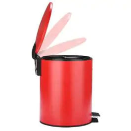 Kanta za otpatke 5l Crna Mat crvena ES02-21962 Estia