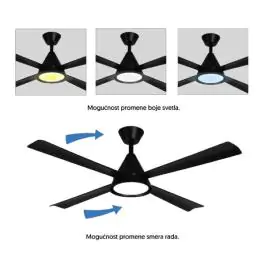 Plafonski ventilator sa LED svetlom 132cm CFB042L-4/30 Prosto