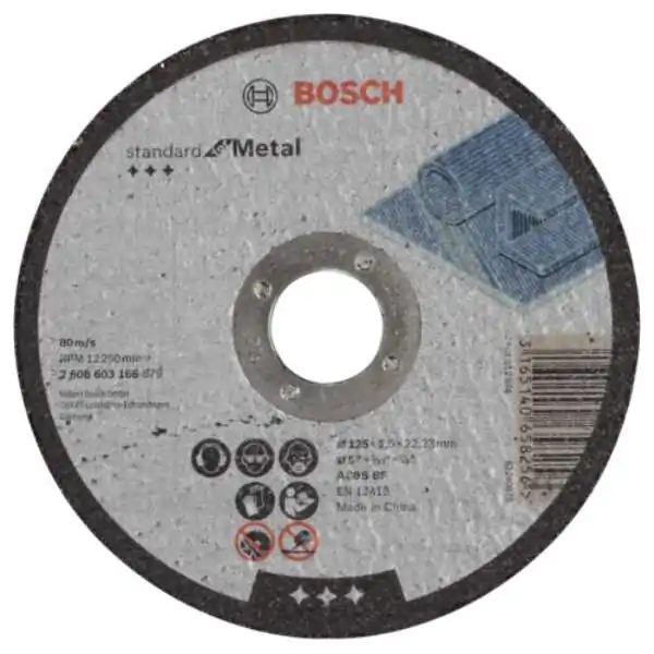 Bosch rezna ploča ravna Standard for Metal A 30 S BF 125 x 22.23 x 2.5 mm