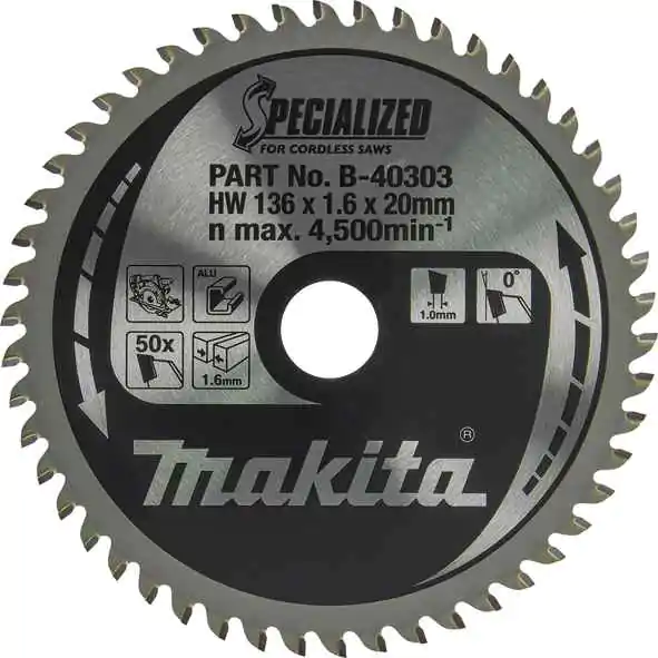 Makita TCT list testere za aluminijum 136x20x50z B-40303